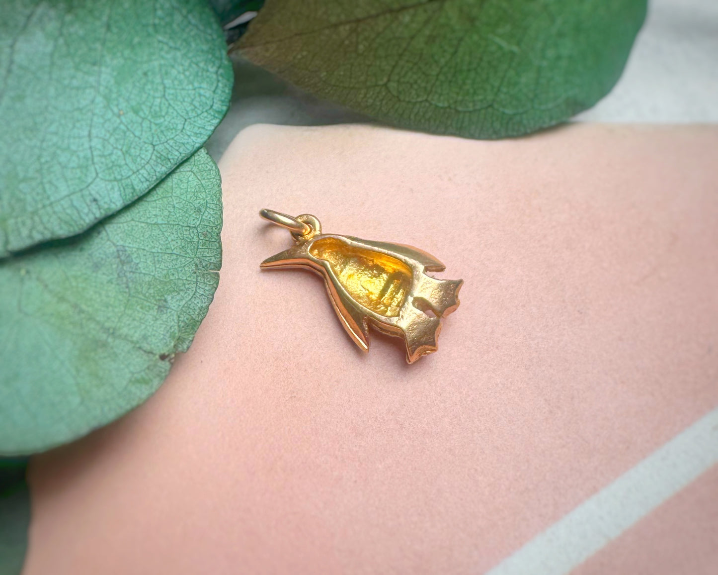 Vintage Solid Penguin Charm