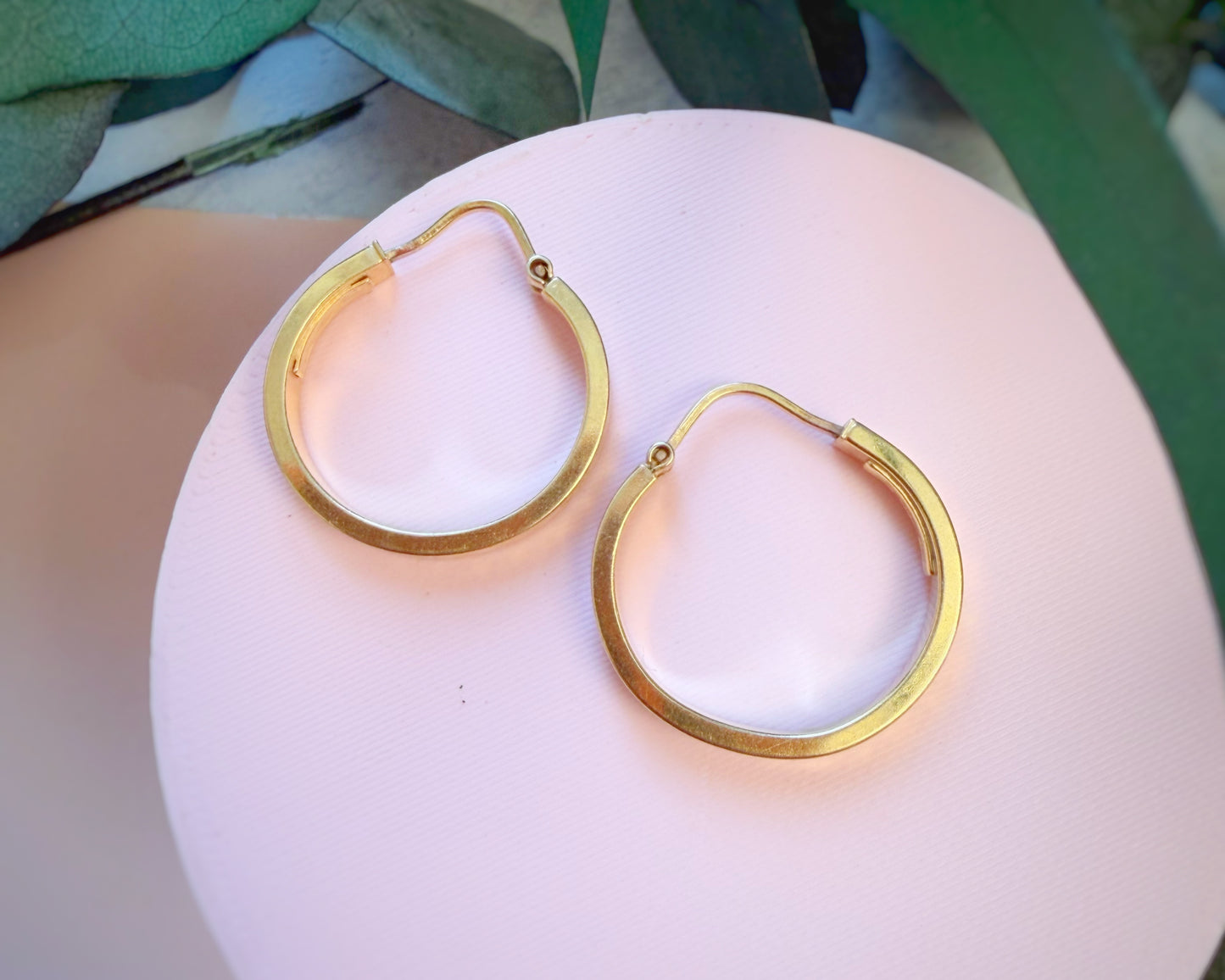 Vintage Star-Etched Hoops