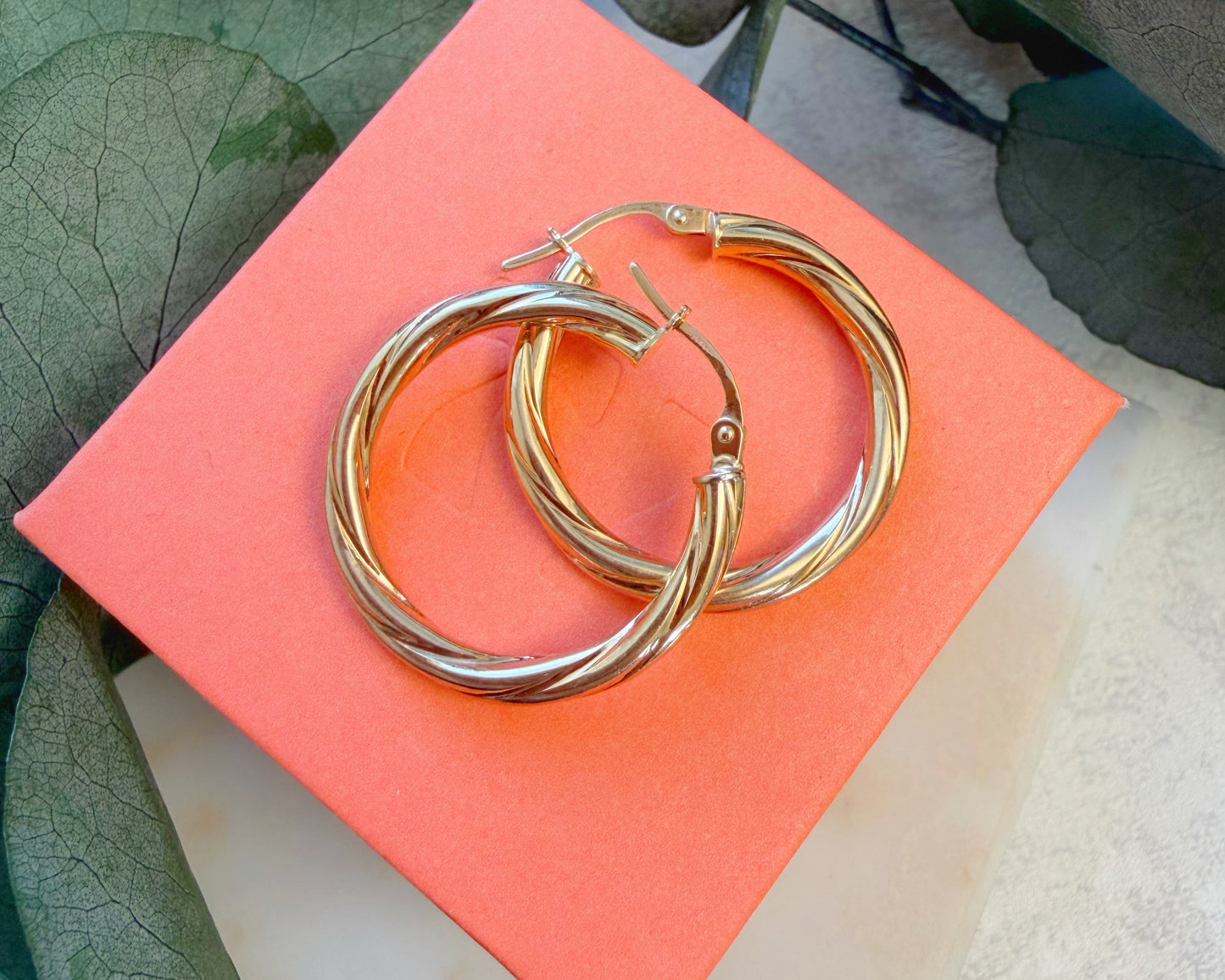 Vintage UnoAerre Twist Hoops