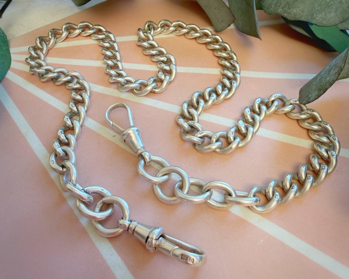 Antique XL Ungraduated Albert Chain (18 + 1/4")
