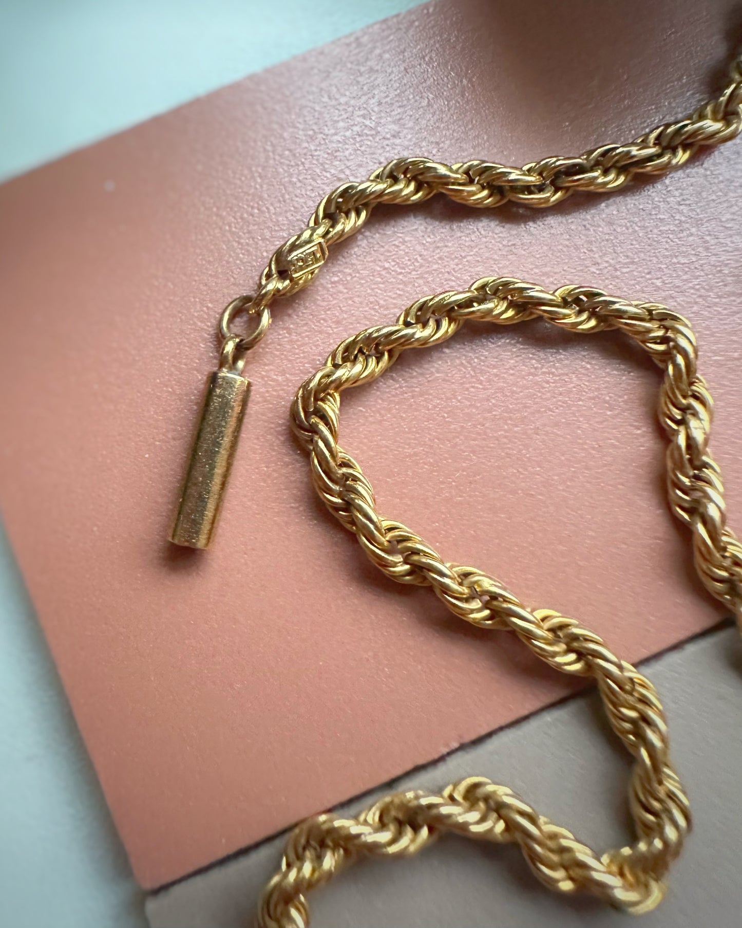 Antique Dense High Carat Rope Chain (17.5")