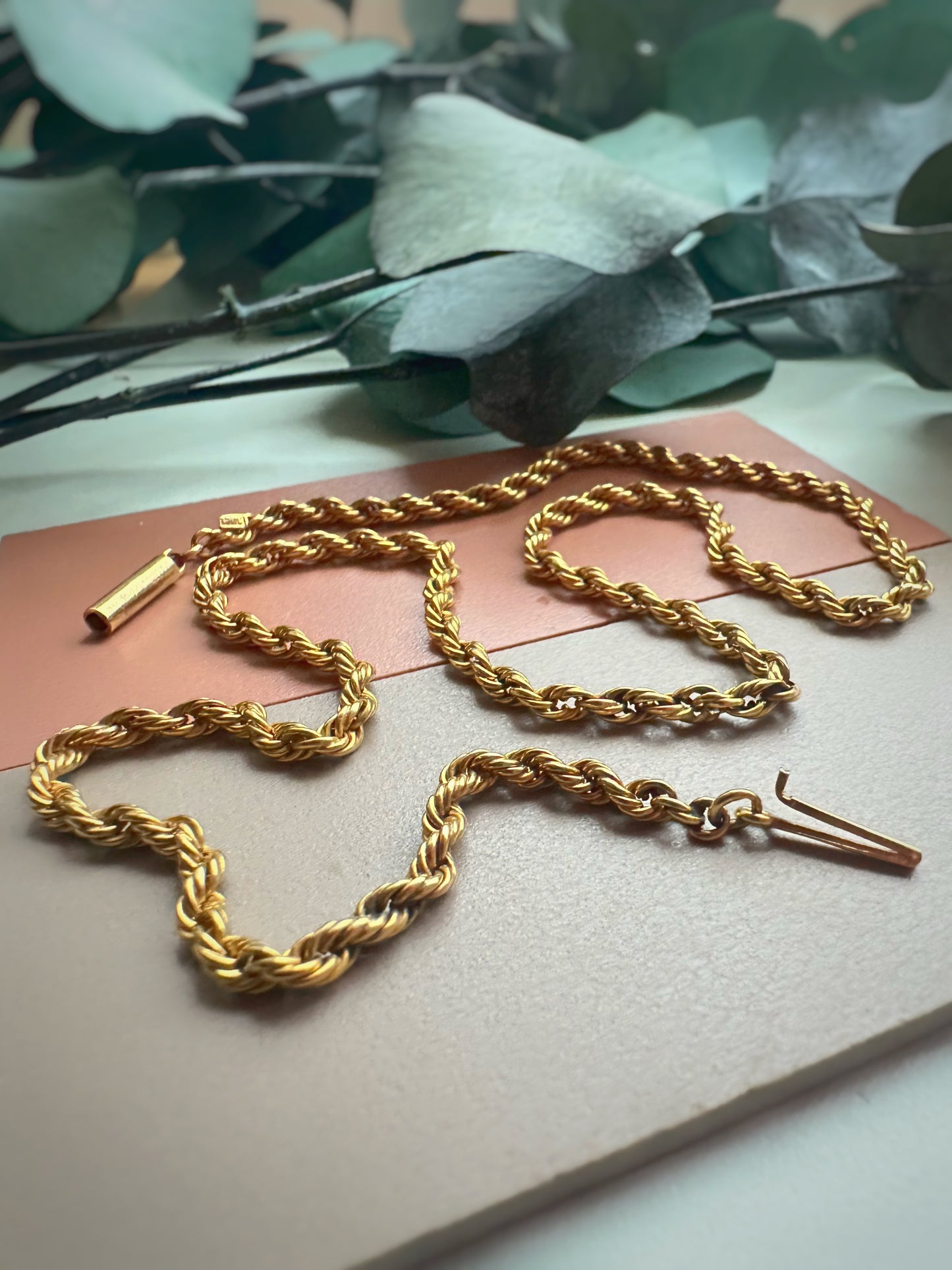 Antique Dense High Carat Rope Chain (17.5")