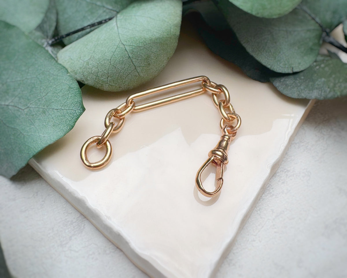 Antique Trombone Extender with Vintage Dog Clip (3.5")