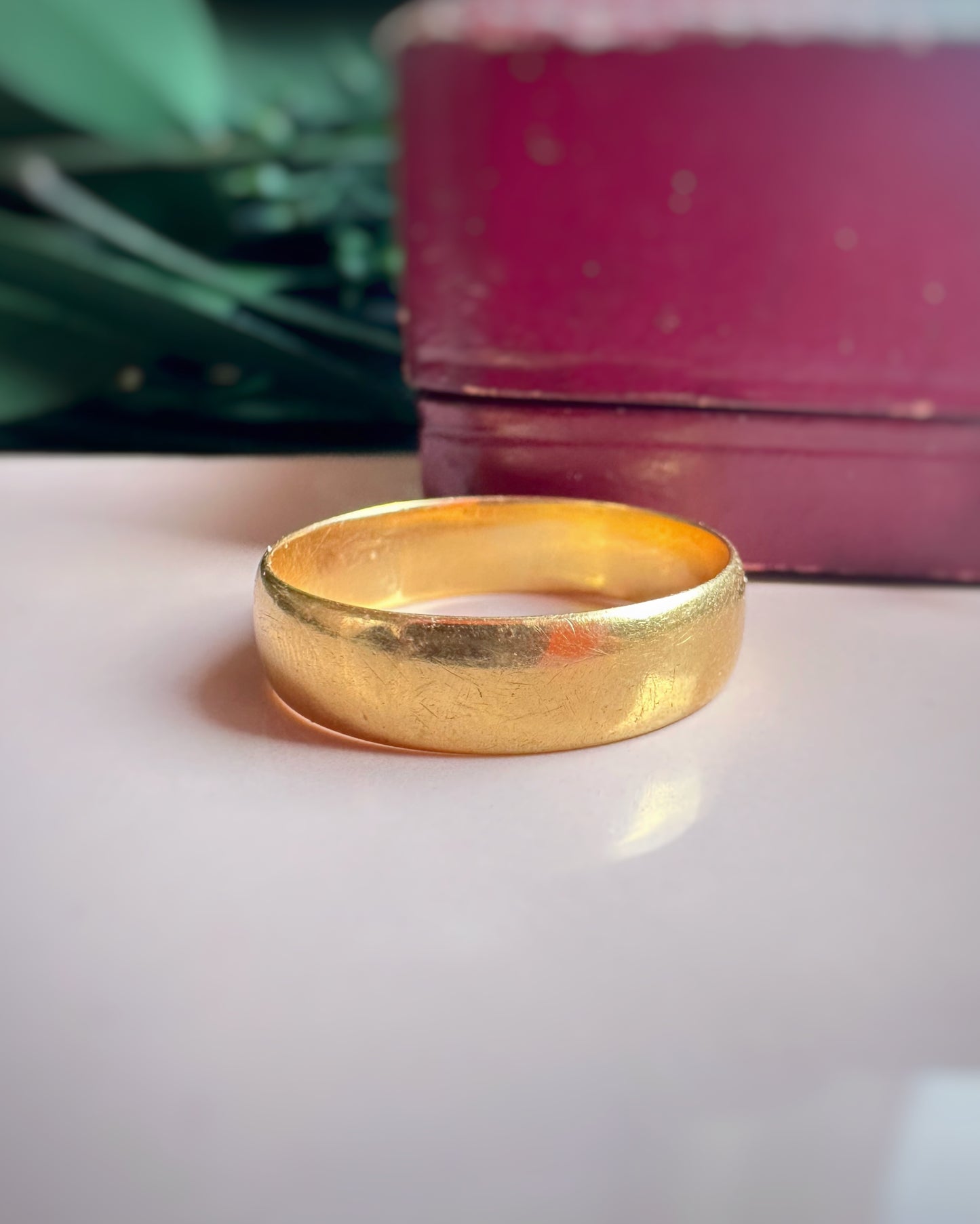 Antique Chunky High Carat Wedding Band