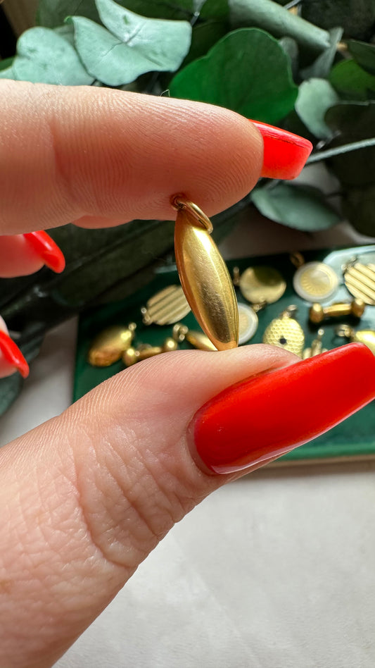 Antique Pointy Button Cufflink Conversion