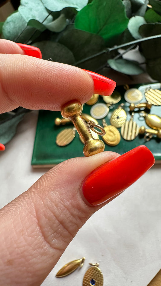 Antique Dumbbell Cufflink Conversion
