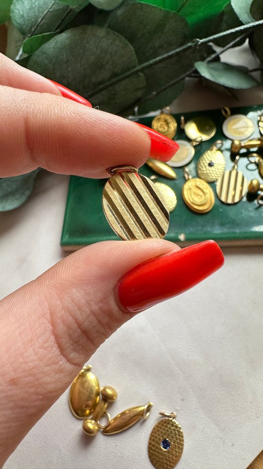 Vintage Geometric Ridged Cufflink Conversions