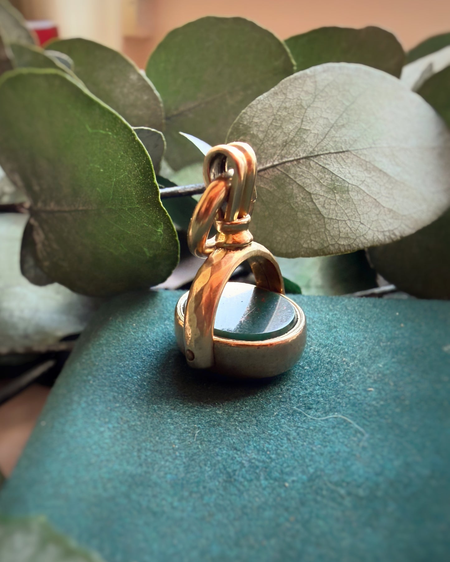 Antique Delicious Oval Spinner Fob