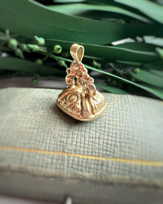 Vintage Reproduction Solid Gold Fob