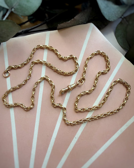 Antique Perfect Wire-Wrapped Belcher Chain (21.5")