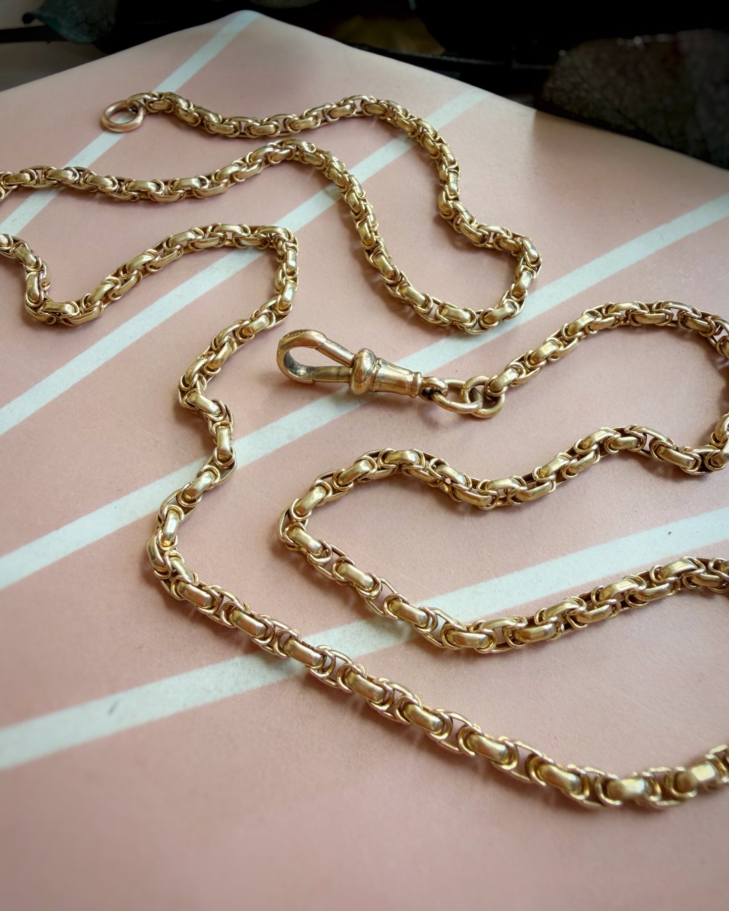 Antique Perfect Wire-Wrapped Belcher Chain (21.5")