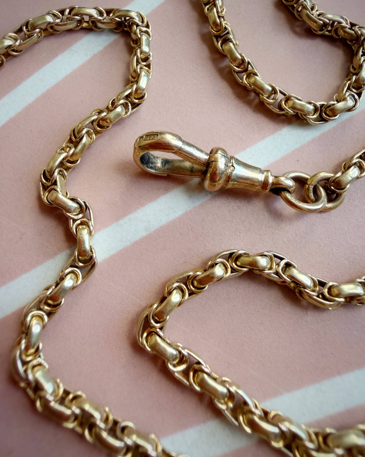Antique Perfect Wire-Wrapped Belcher Chain (21.5")