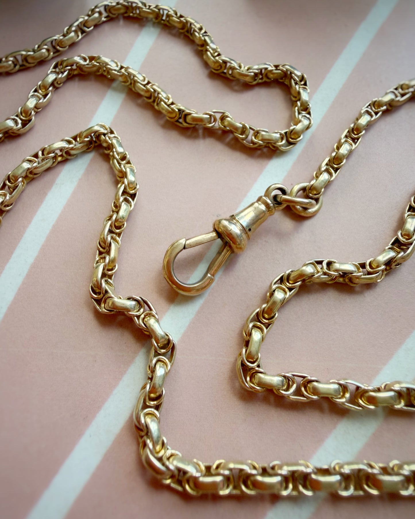 Antique Perfect Wire-Wrapped Belcher Chain (21.5")