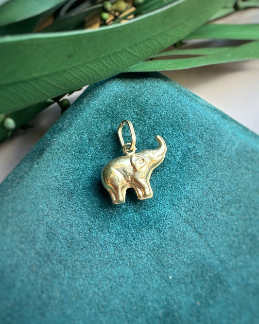 Vintage Puffy Mini Elephant