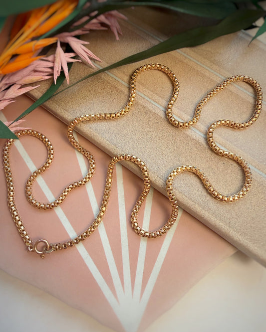 Vintage Snake Skin Chain (28")