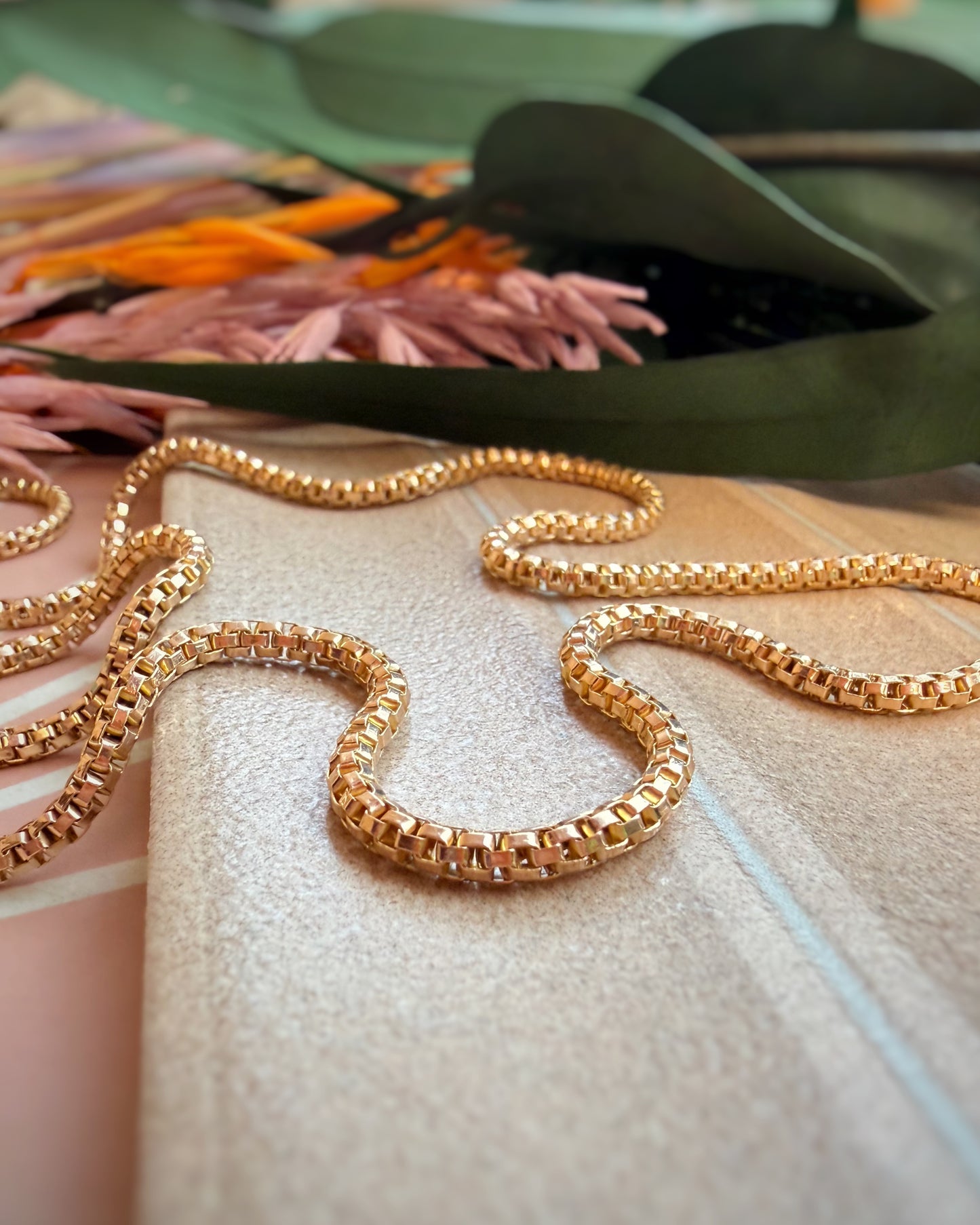 Vintage Snake Skin Chain (28")