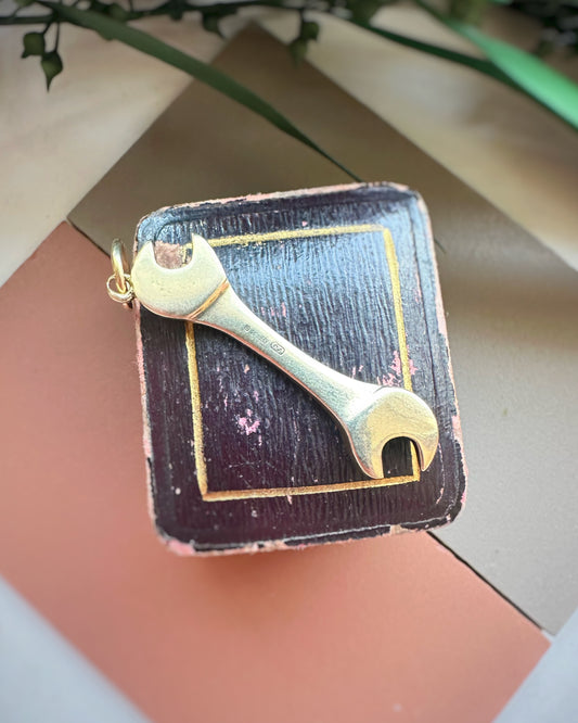 Vintage Solid Spanner Charm
