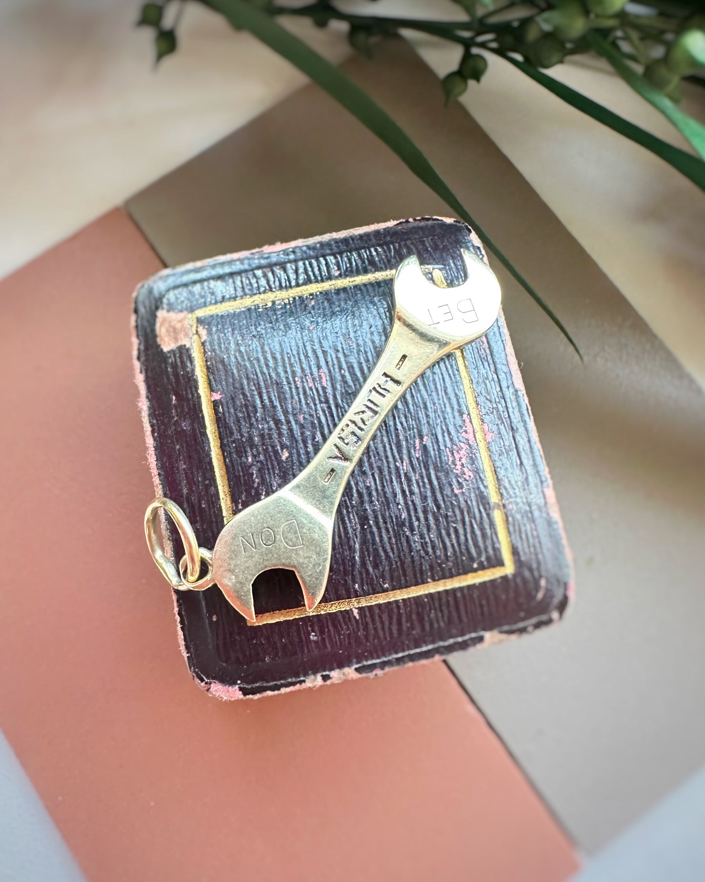 Vintage Solid Spanner Charm