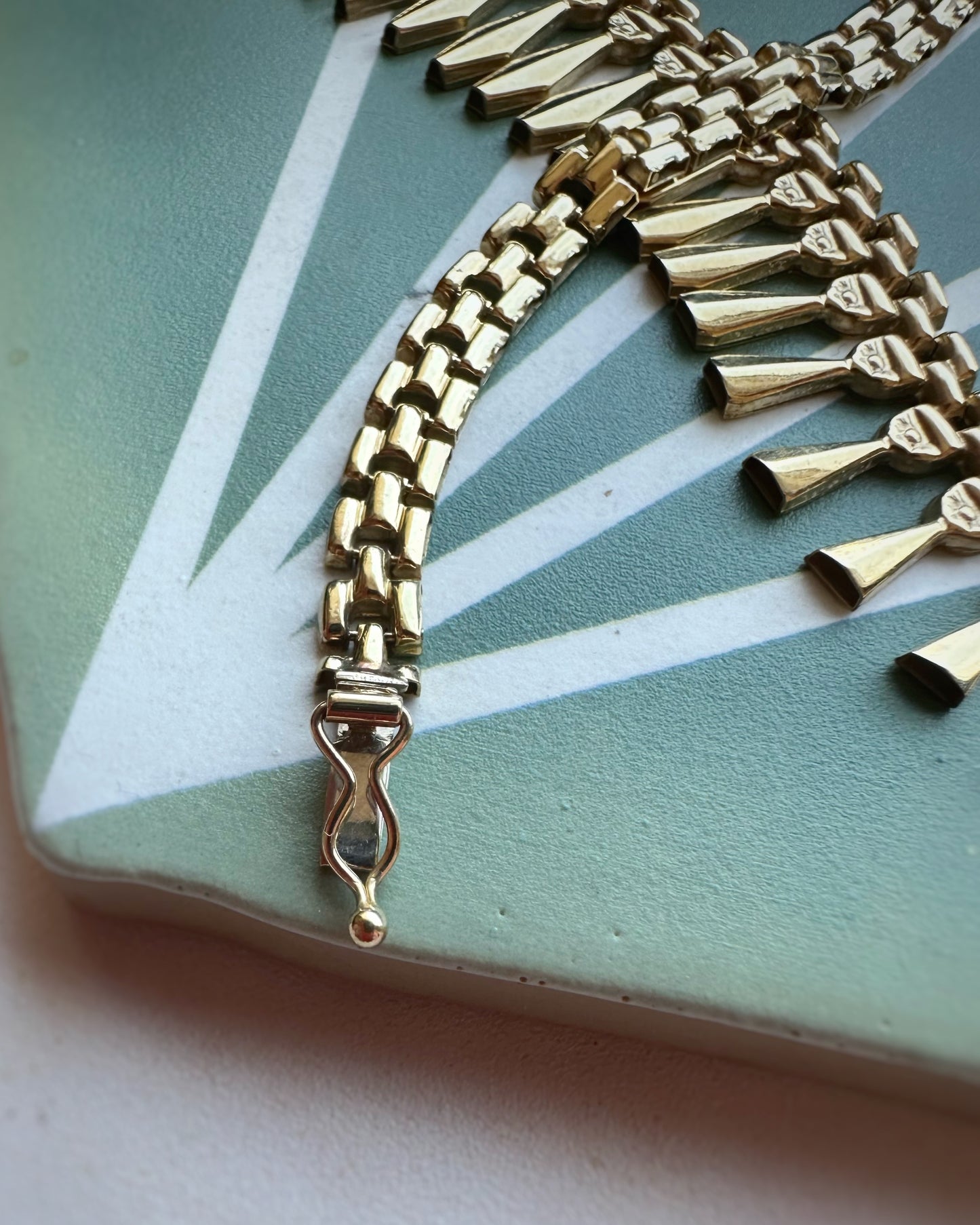 Vintage Ultra Yellow Cleopatra Necklace