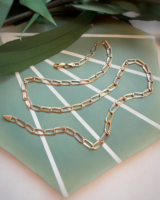 Vintage Hammered Paperclip Tri-Colour (19")