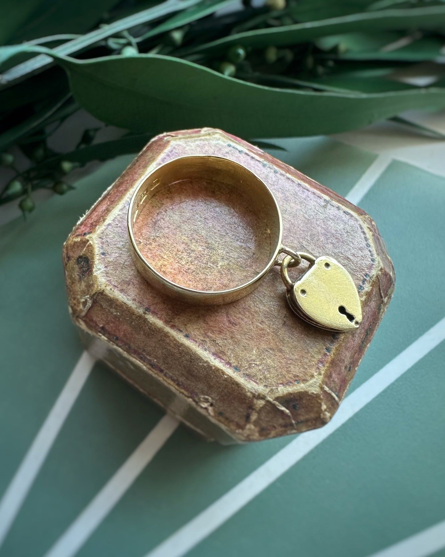 Antique High Carat Padlock Ring