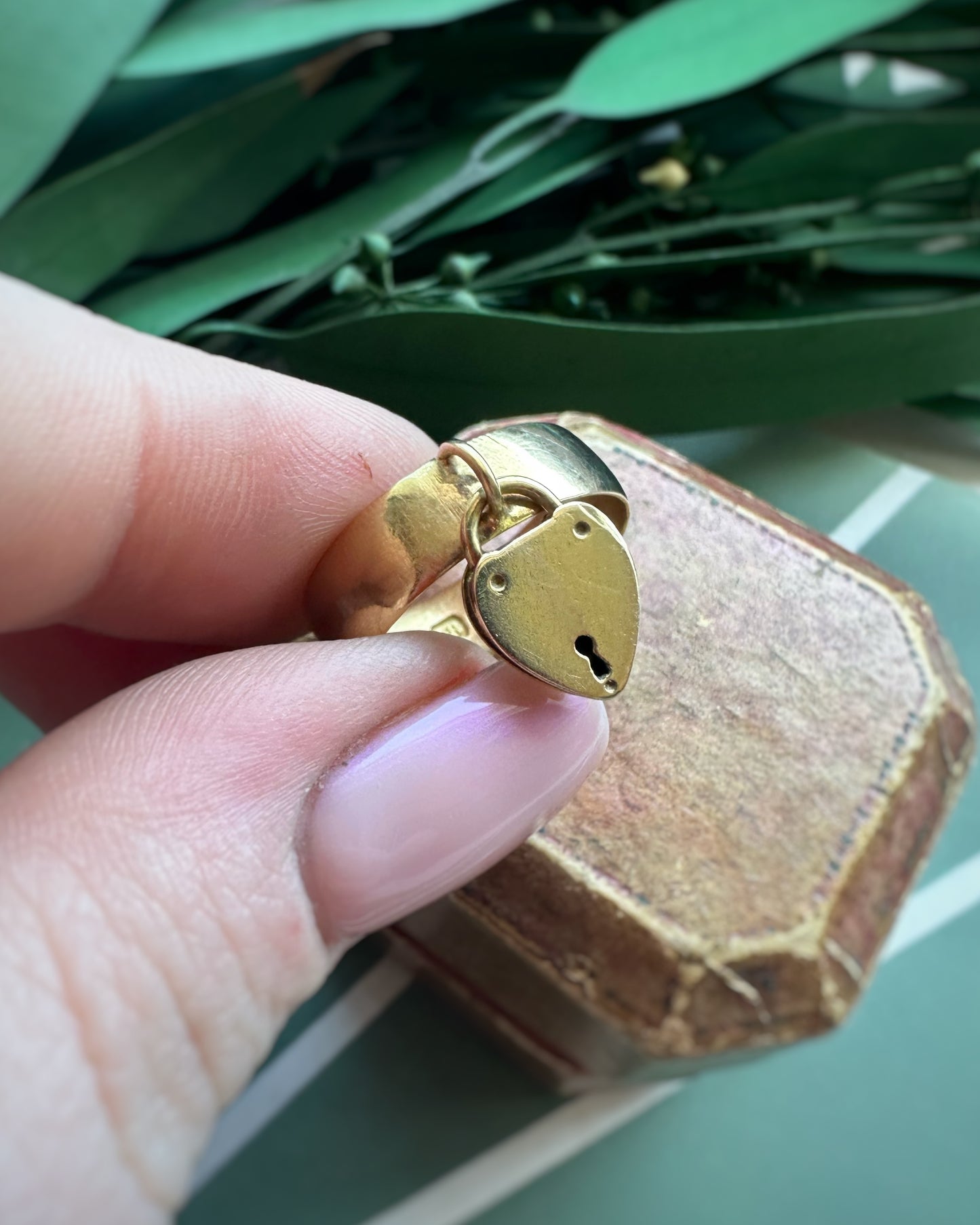 Antique High Carat Padlock Ring