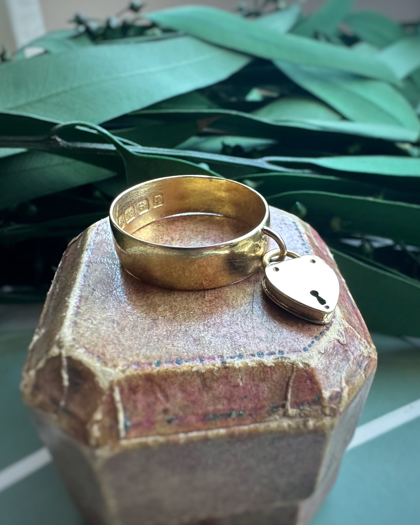 Antique High Carat Padlock Ring