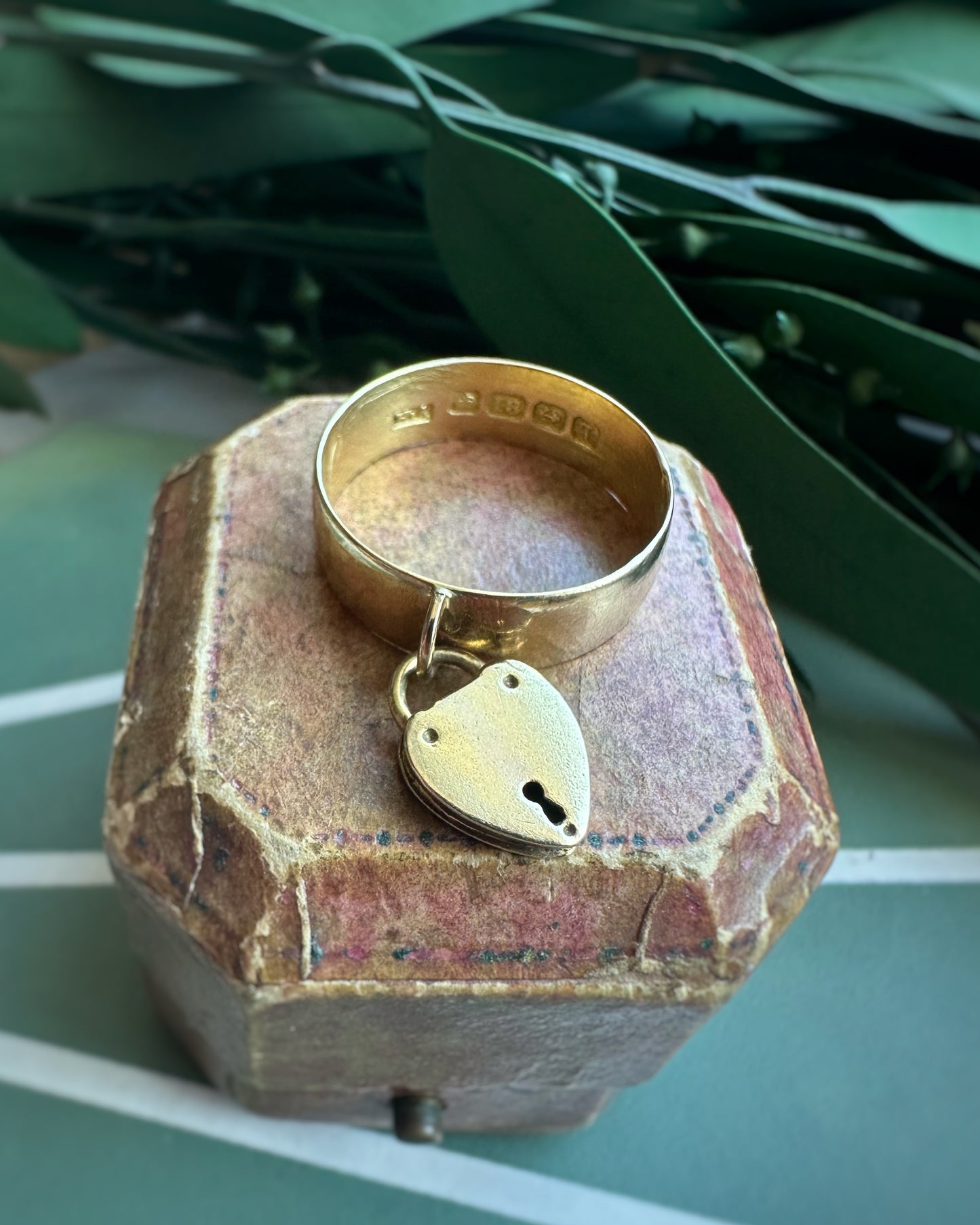 Antique High Carat Padlock Ring