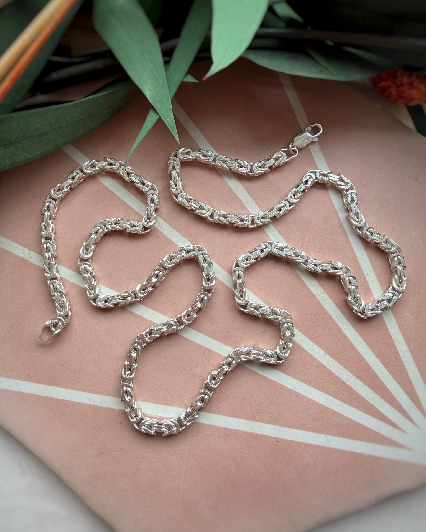 Vintage Chunky Flat-Facet Byzantine (22")