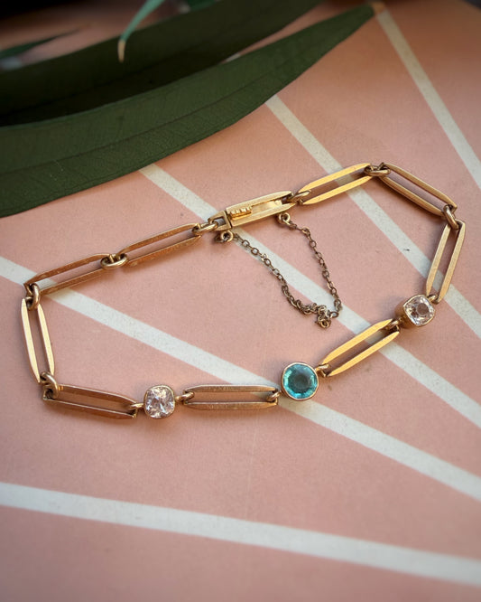 Portuguese Trombone Link Bracelet (8")