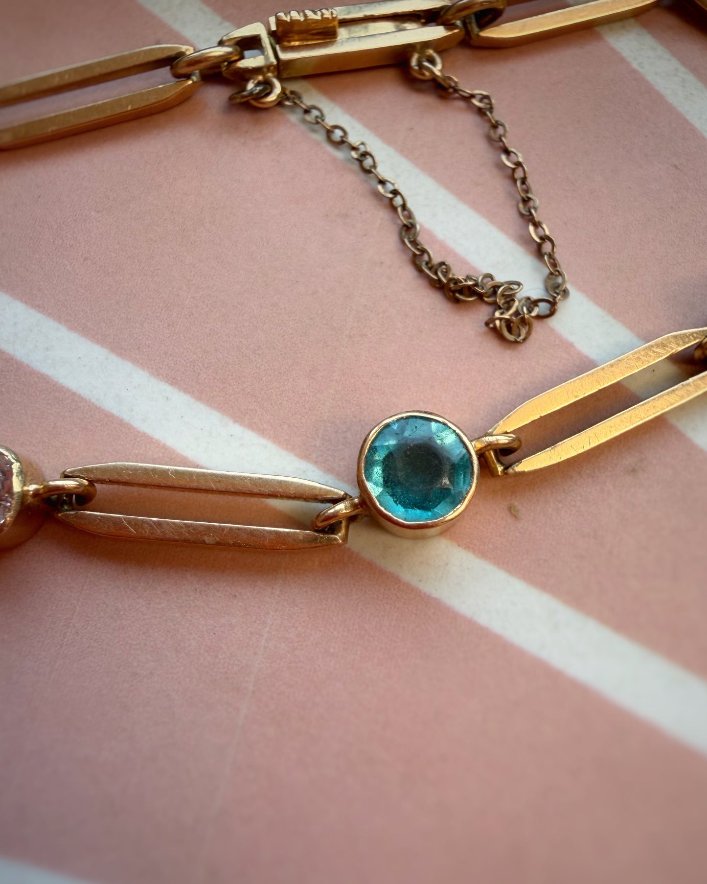 Portuguese Trombone Link Bracelet (8")