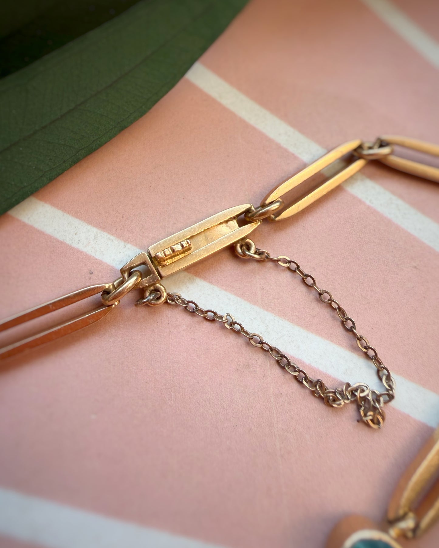 Portuguese Trombone Link Bracelet (8")