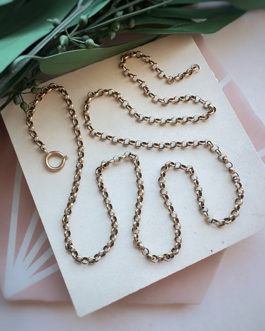 Vintage Chocolate-Undertones Belcher with Chunky Clasp (24")