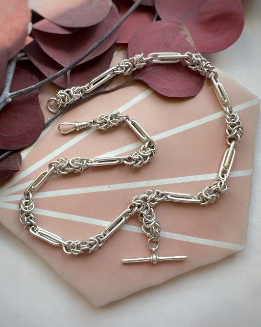 Vintage Ultra Chunky Double Trombone and Fancy Lovers Knot (18")