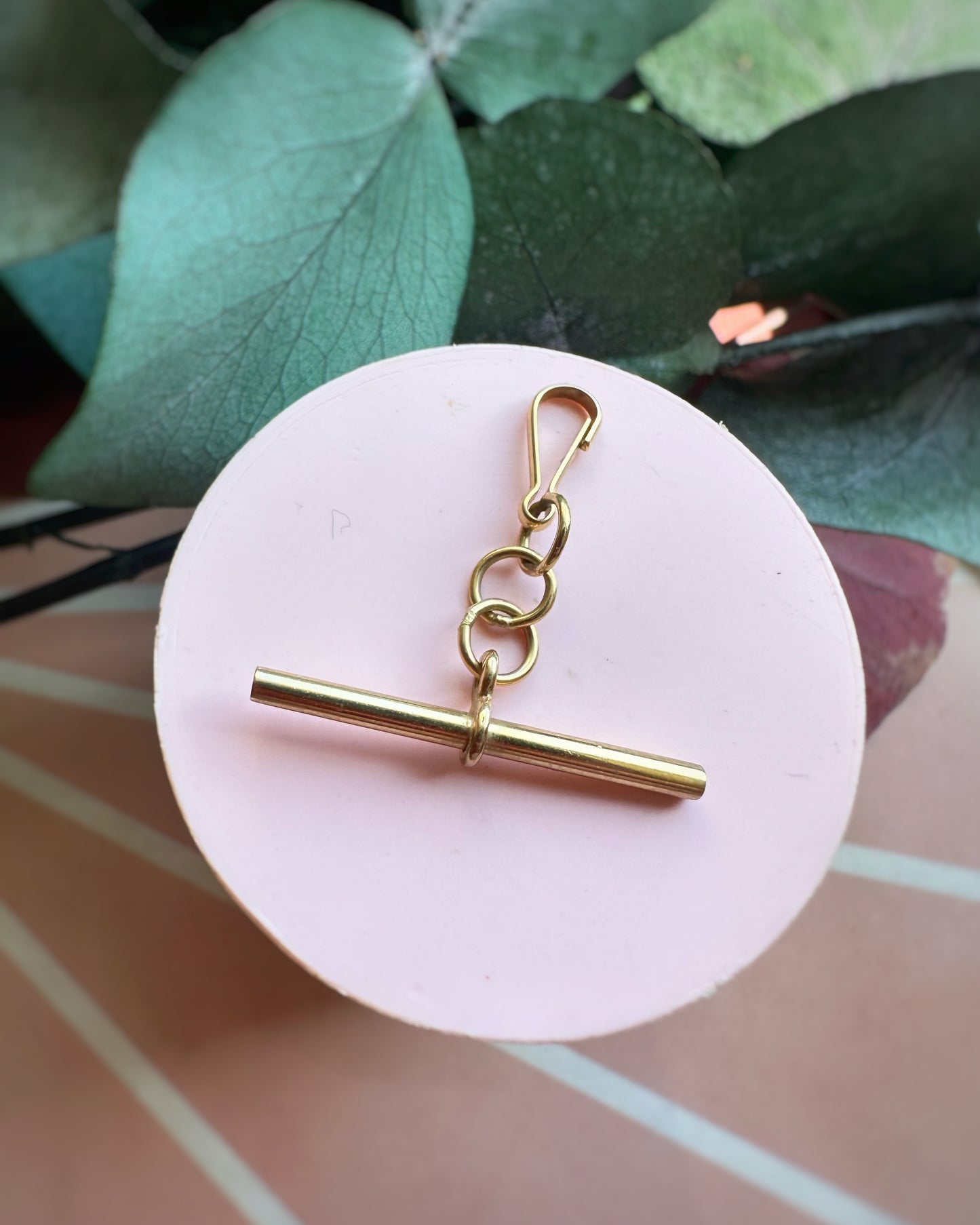 Vintage Sleek T-bar with Push Dog Clip