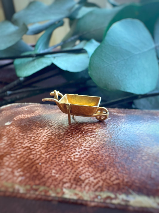 Vintage Wheelbarrow Charm