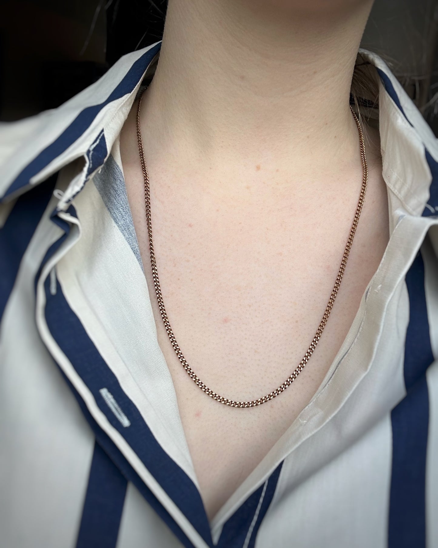 Vintage Chunky Micro Curb Chain (22")