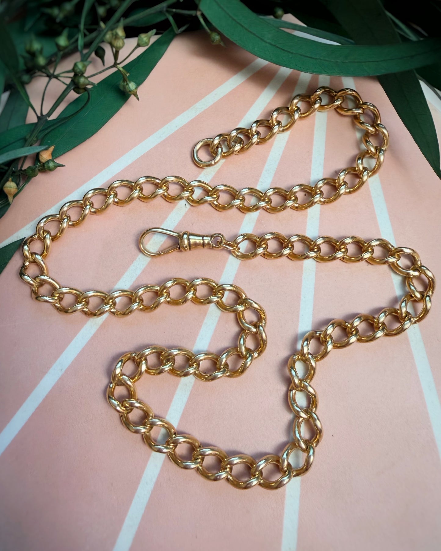 Vintage Chunky Ungraduated Curb with Dog Clip (17.5")