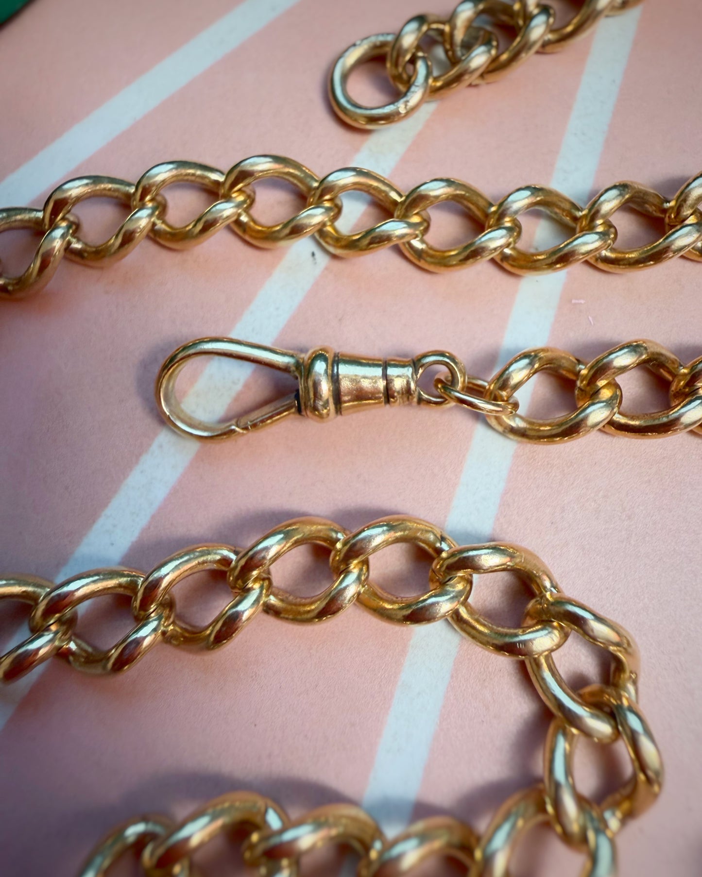 Vintage Chunky Ungraduated Curb with Dog Clip (17.5")