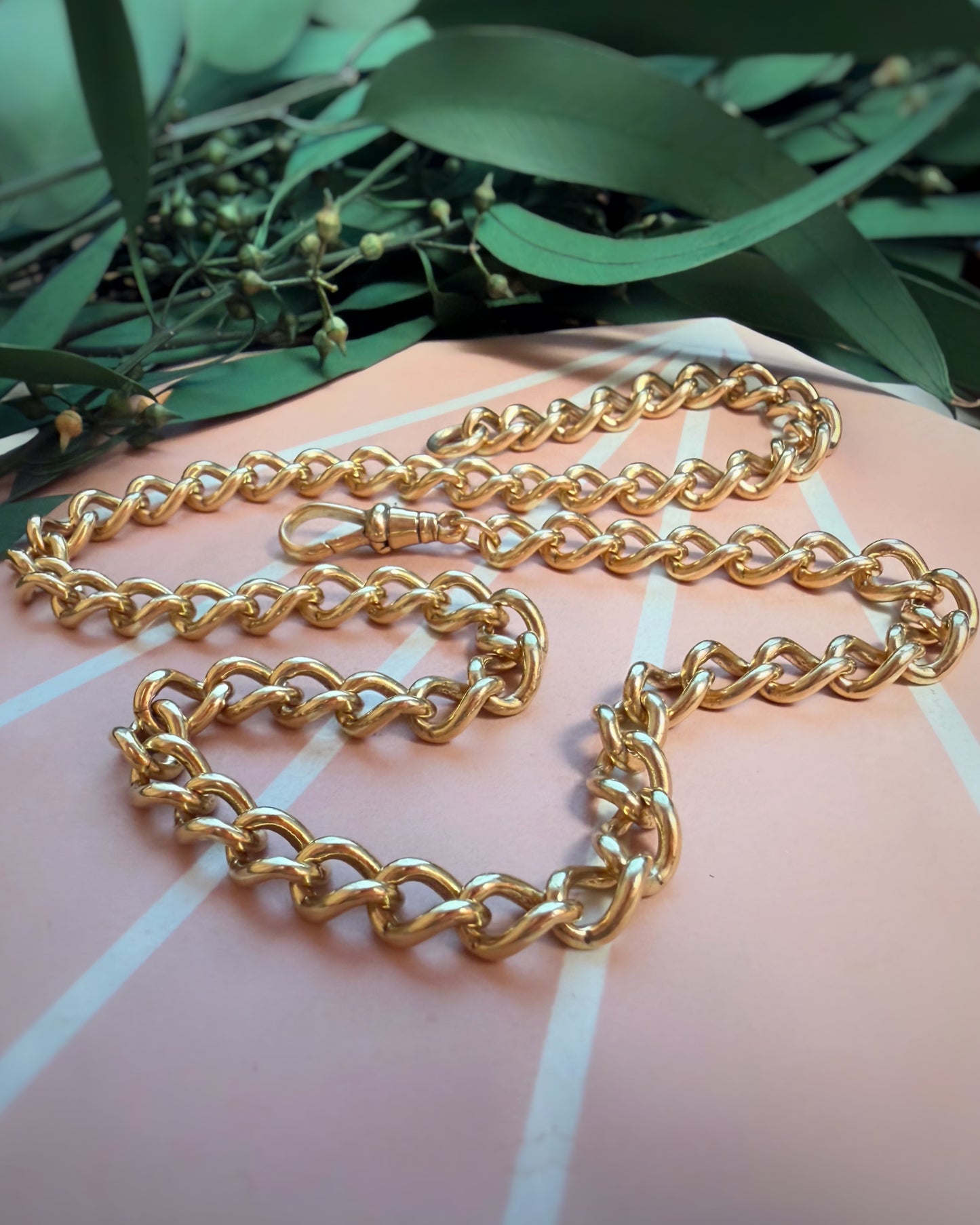 Vintage Chunky Ungraduated Curb with Dog Clip (17.5")