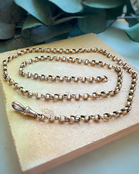 Antique Chunky Belcher Chain with Dog Clip (19.5")