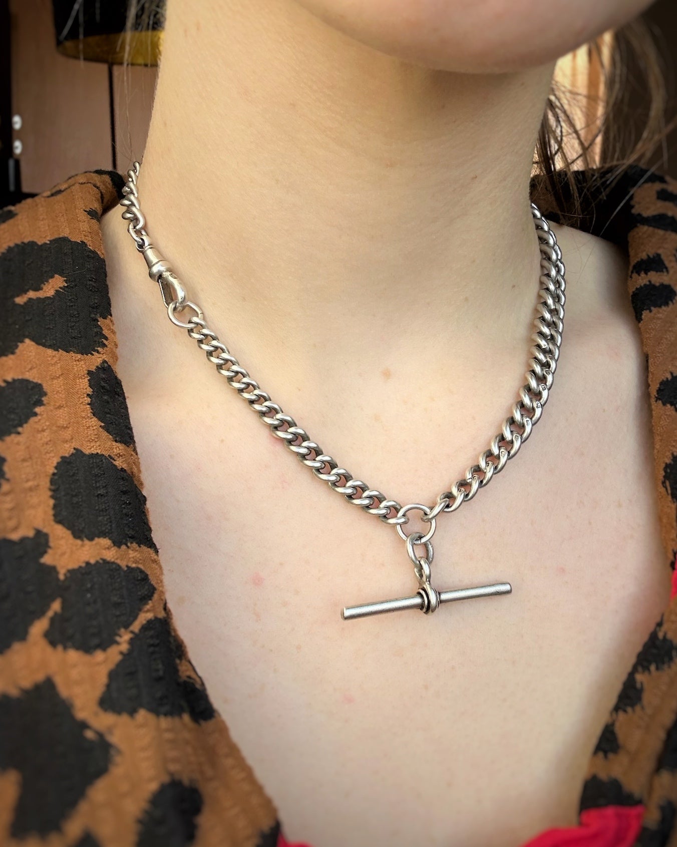 Antique 1895 Chunky Graduated Albert (16")