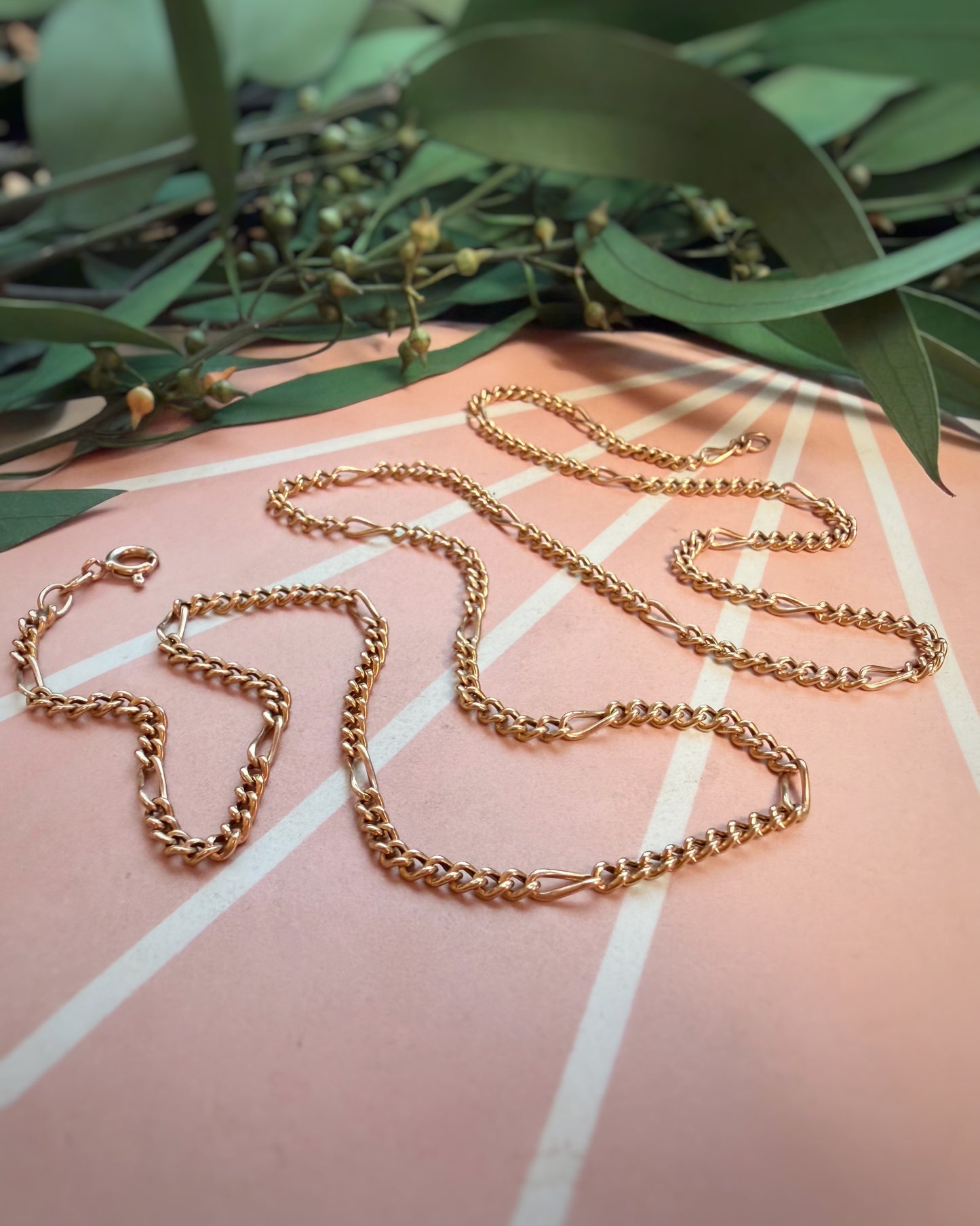 Vintage Puffy Long and Short Chain (22")