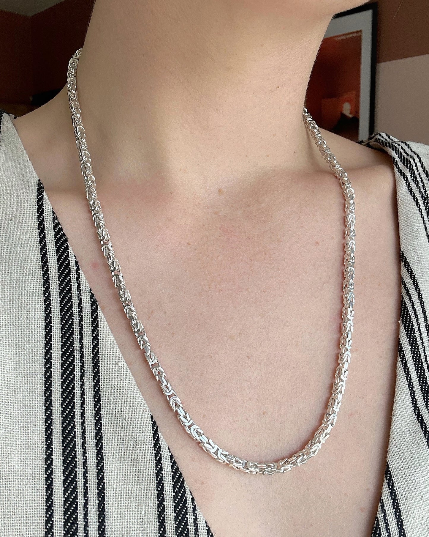 Vintage Chunky Flat-Facet Byzantine (22")