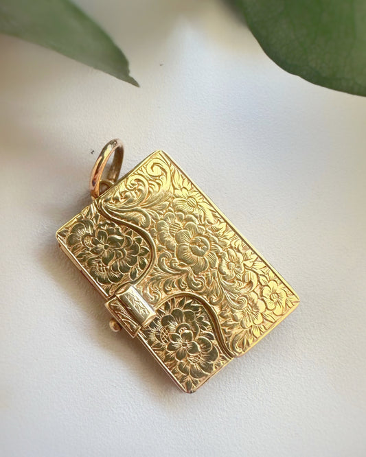 Antique One-of-a-Kind Book Locket