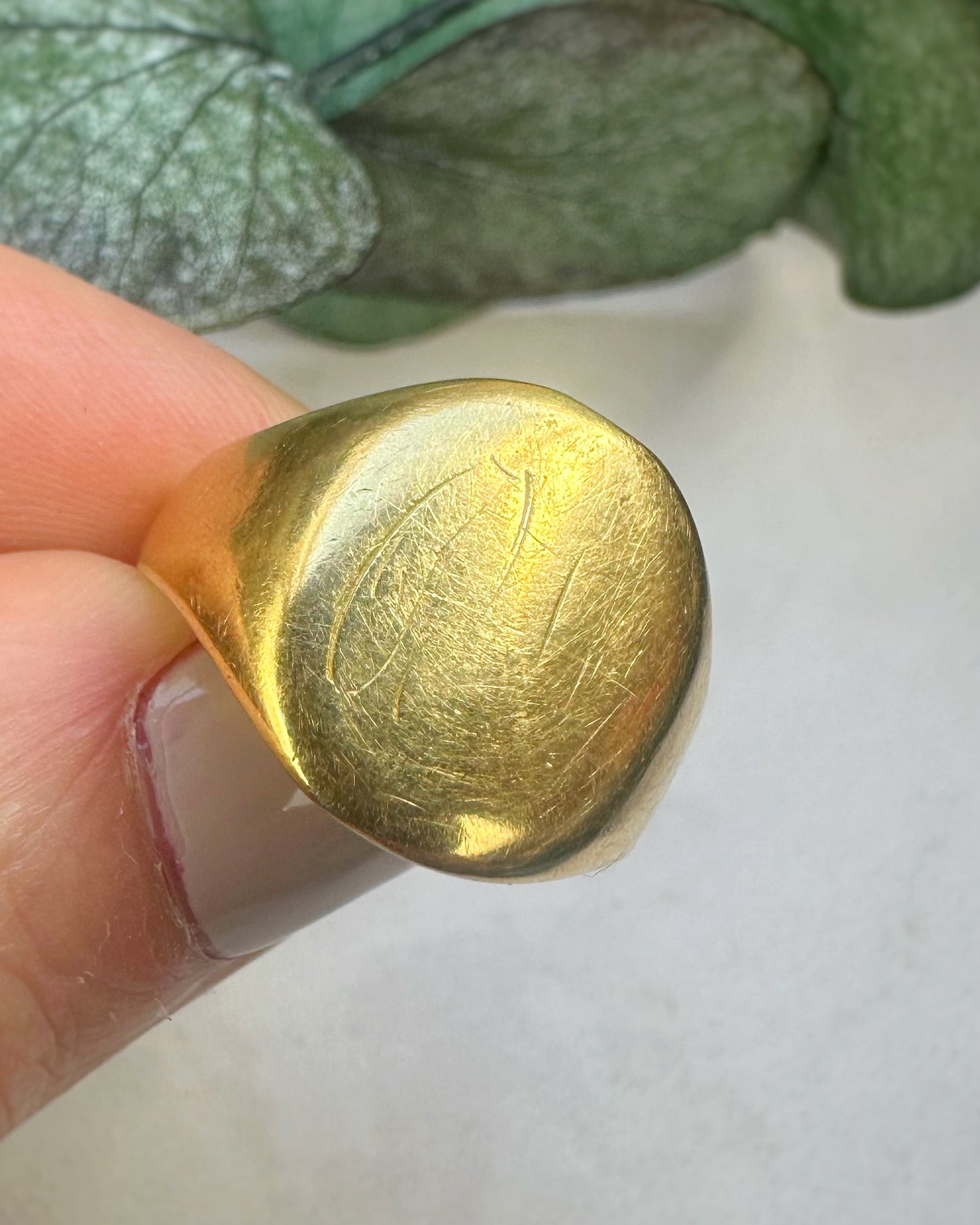 Antique Chunky 18ct Signet Ring (M.5 / 6.5)